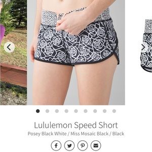 Lululemon speed shorts